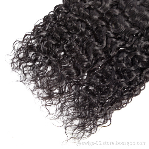 Virgin Brazilian Human Hair Unprocessed Extension Hair Bundles Cheap Water Wave Virgin Brazilian Cuticle Aligned 100% Human Hair